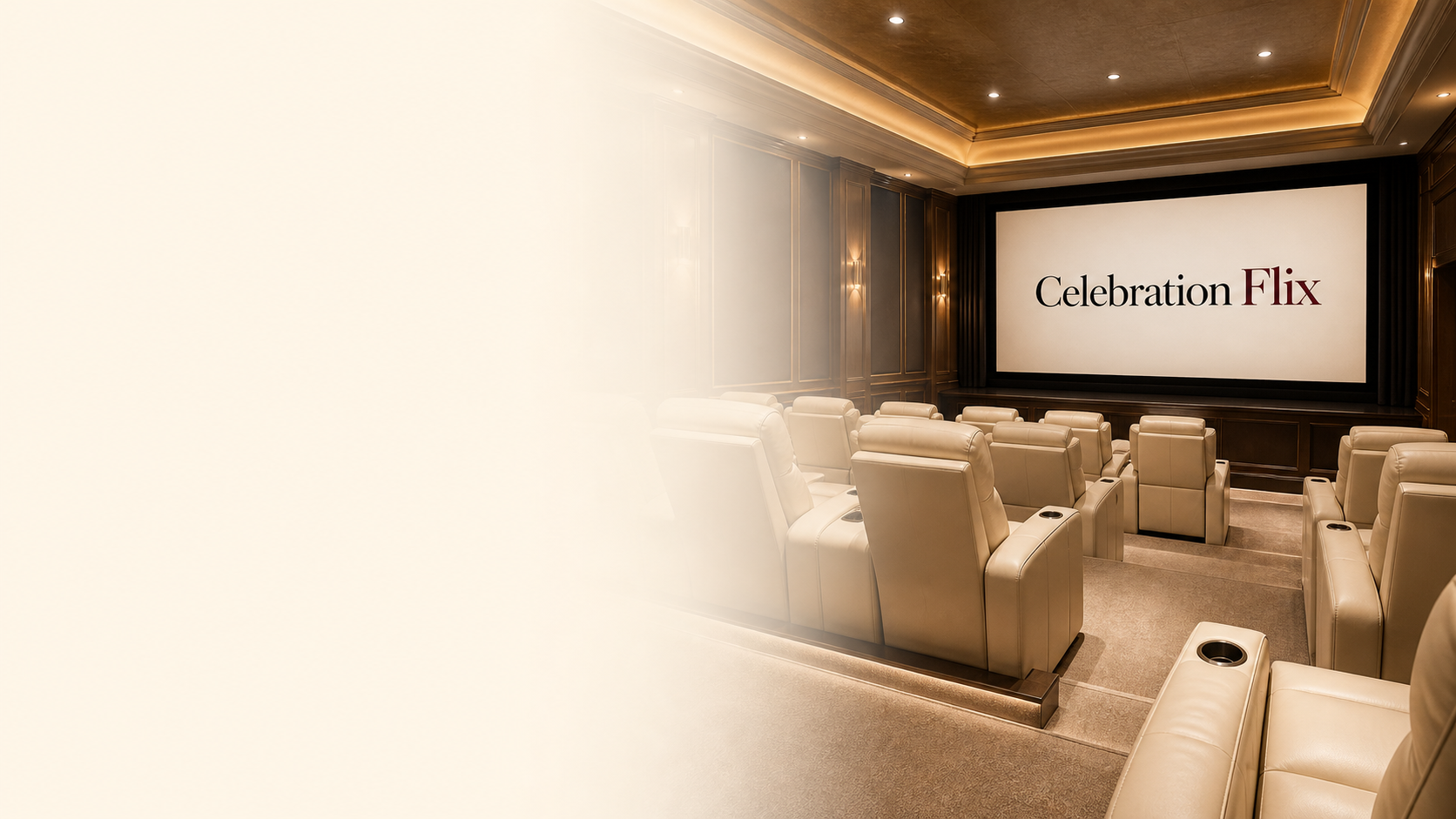 Celebration Flix private theatre